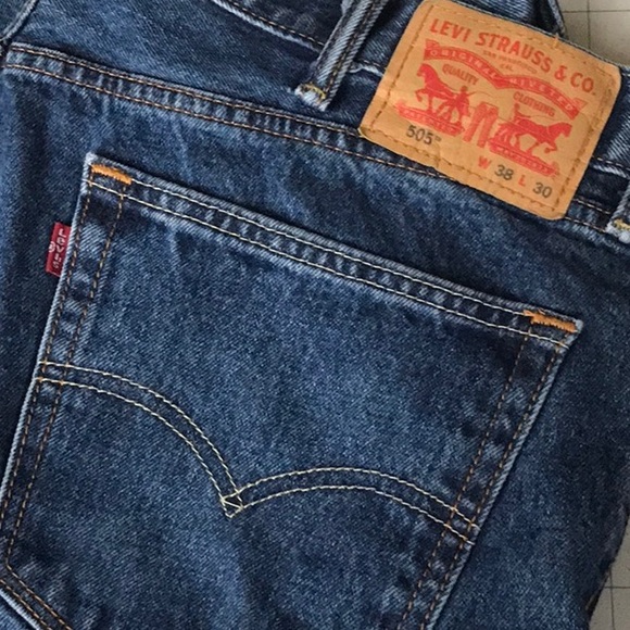 Men’s Levi’s 505 Jeans 38x30 - Picture 2 of 4